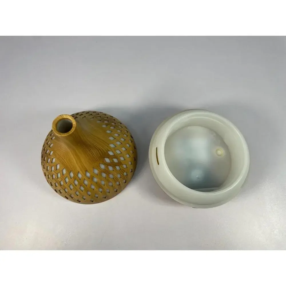 ASAKUKI Essential Oil Diffuser Wood Grain Ultrasonic Diffuser Timer no remote